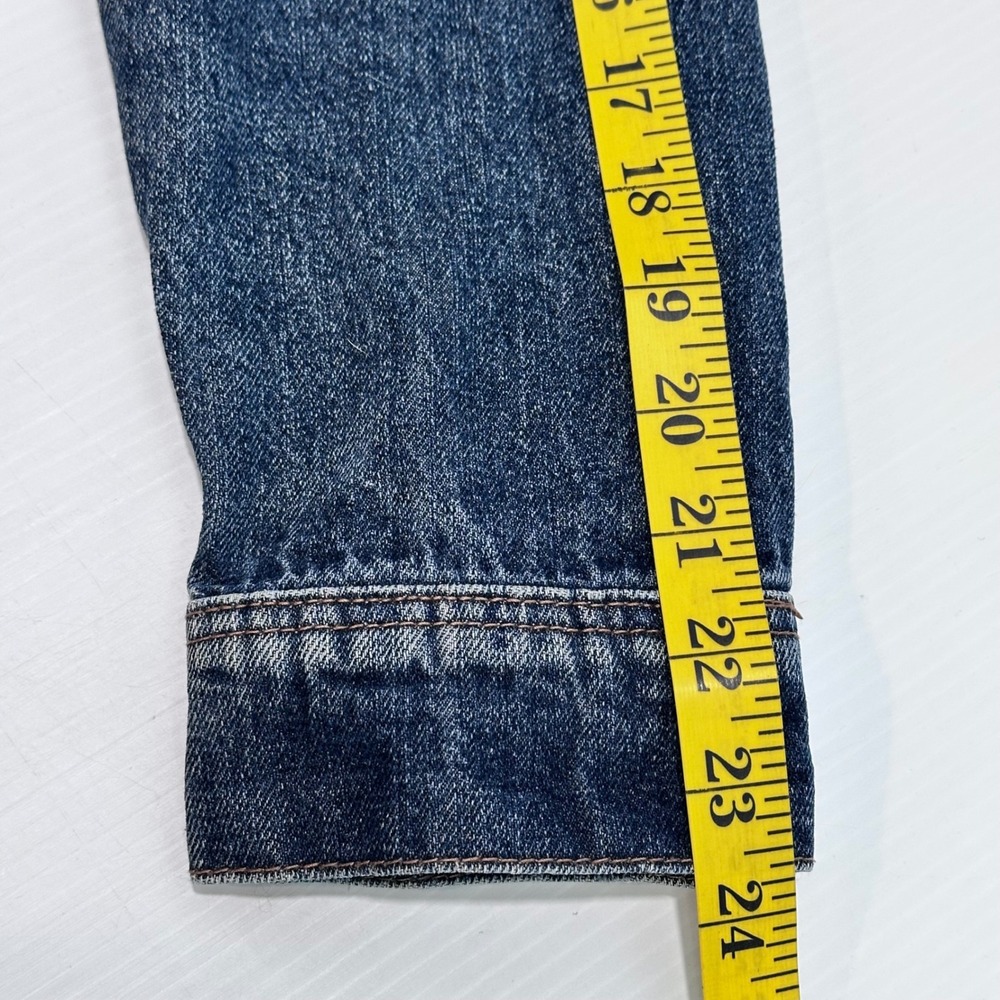 2/$15 Denim Trucker Jean Jacket Women's Size M Trucker Snap Front Pockets - Picture 7 of 8